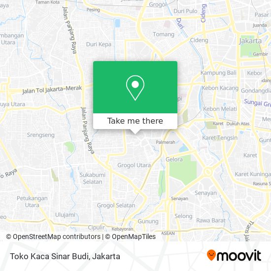 Toko Kaca Sinar Budi map