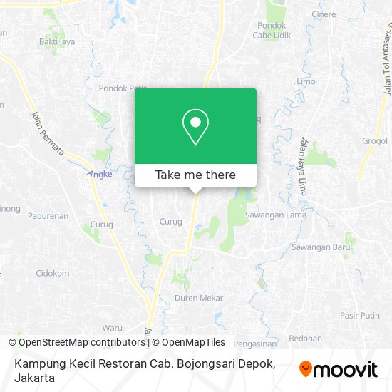 Kampung Kecil Restoran Cab. Bojongsari Depok map
