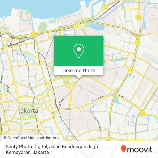 Santy Photo Digital, Jalan Bendungan Jago Kemayoran map