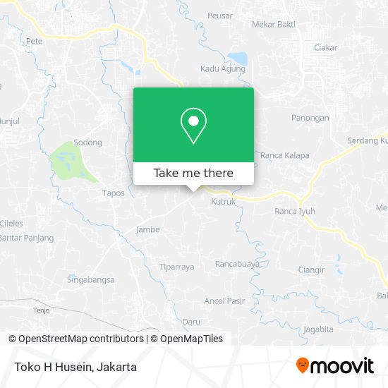 Toko H Husein map