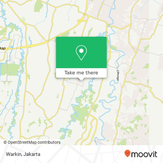 Warkin, Jalan Nusantara 2 Jatiasih map