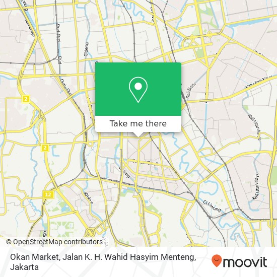 Okan Market, Jalan K. H. Wahid Hasyim Menteng map