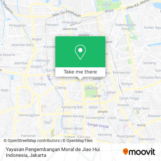 Yayasan Pengembangan Moral de Jiao Hui Indonesia map