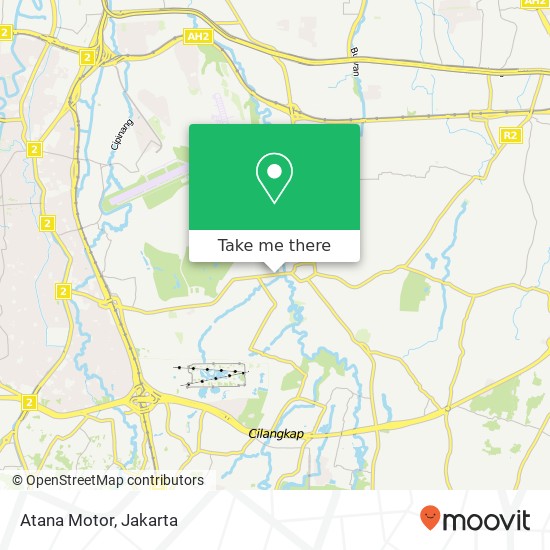 Atana Motor, Jalan Pondok Gede map