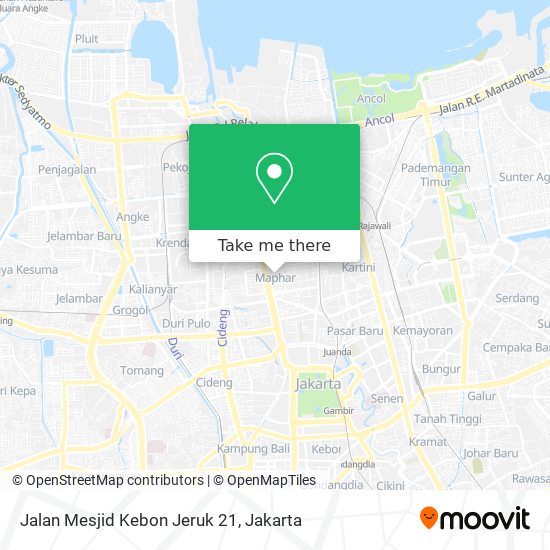 Jalan Mesjid Kebon Jeruk 21 map