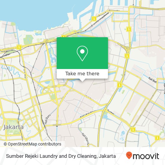 Sumber Rejeki Laundry and Dry Cleaning, Jalan Bentengan Tanjung Priok map