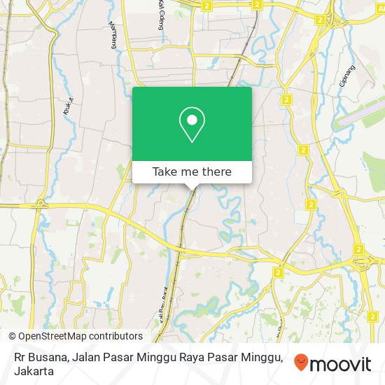 Rr Busana, Jalan Pasar Minggu Raya Pasar Minggu map