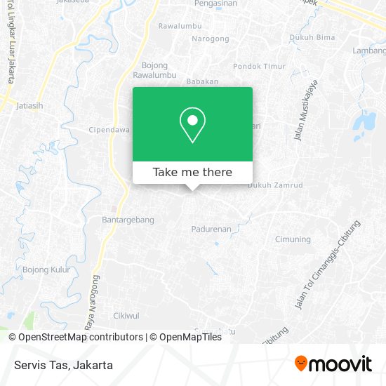 Servis Tas map