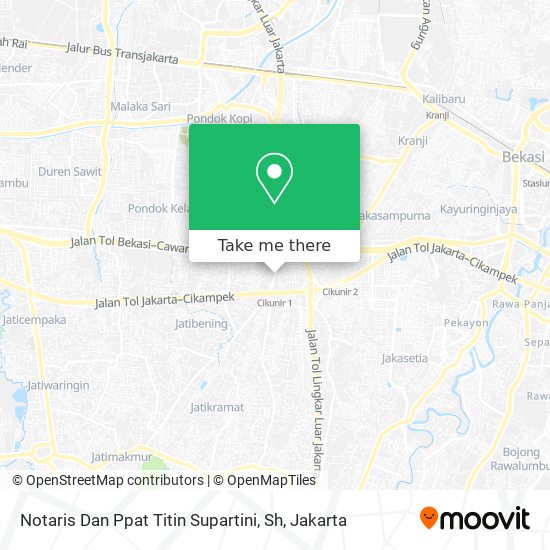 Notaris Dan Ppat Titin Supartini, Sh map