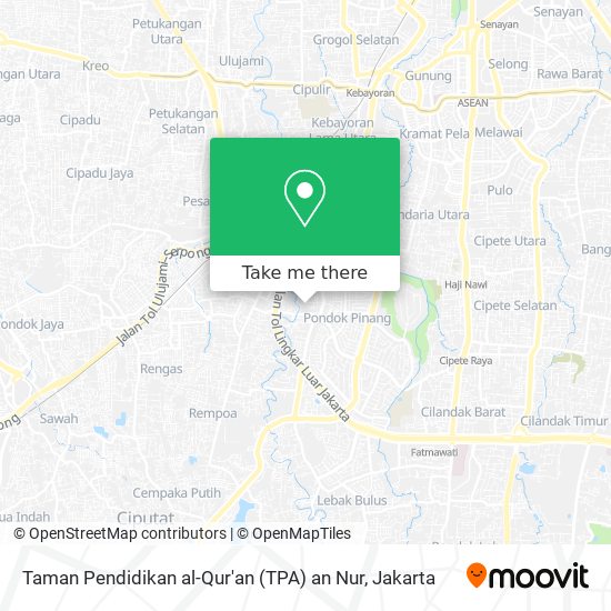 Taman Pendidikan al-Qur'an (TPA) an Nur map