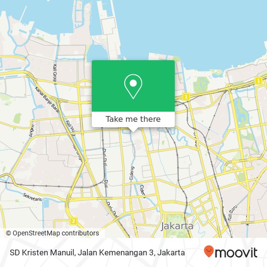 SD Kristen Manuil, Jalan Kemenangan 3 map