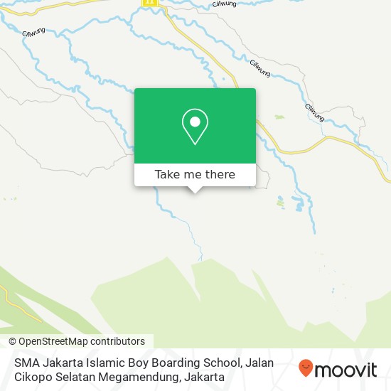 SMA Jakarta Islamic Boy Boarding School, Jalan Cikopo Selatan Megamendung map