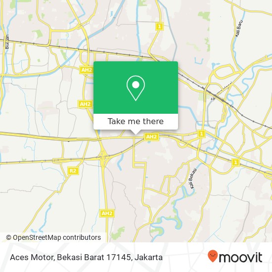 Aces Motor, Bekasi Barat 17145 map