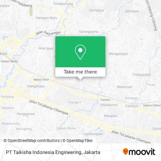 PT Taikisha Indonesia Engineering map