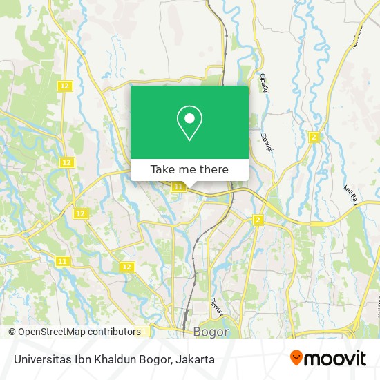 Universitas Ibn Khaldun Bogor map