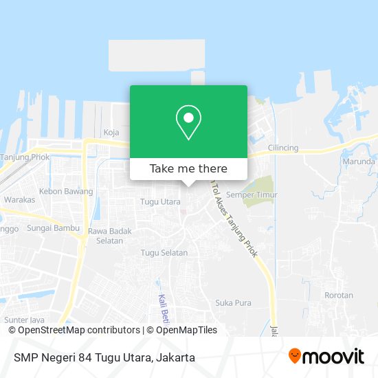 SMP Negeri 84 Tugu Utara map