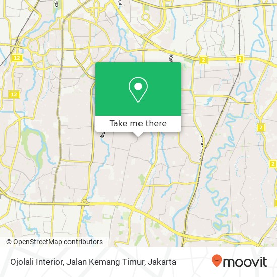 Ojolali Interior, Jalan Kemang Timur map