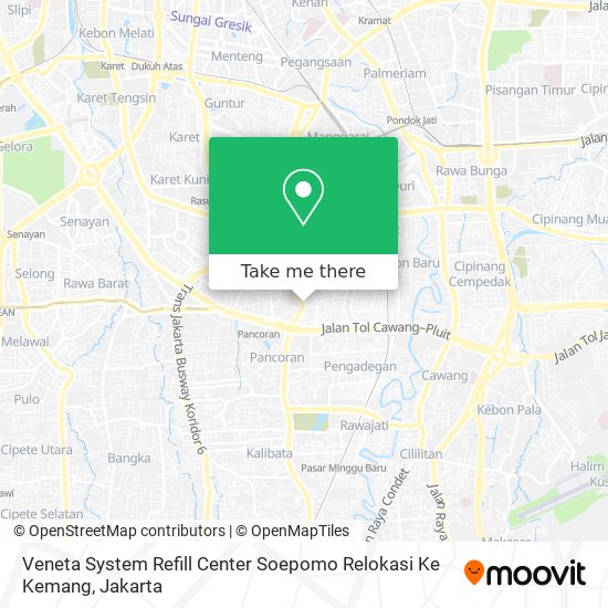 Veneta System Refill Center Soepomo Relokasi Ke Kemang map