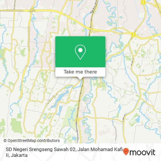 SD Negeri Srengseng Sawah 02, Jalan Mohamad Kafi II map