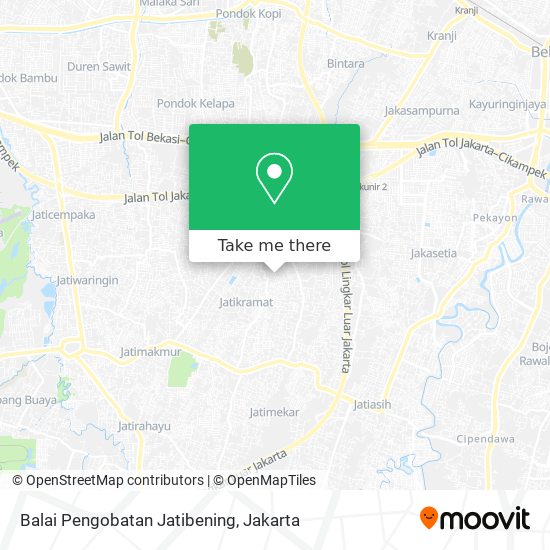 Balai Pengobatan Jatibening map