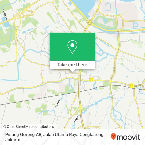 Pisang Goreng A8, Jalan Utama Raya Cengkareng map