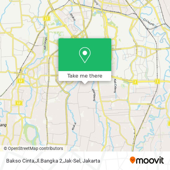 Bakso Cinta,Jl.Bangka 2,Jak-Sel map