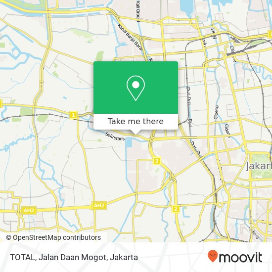 TOTAL, Jalan Daan Mogot map