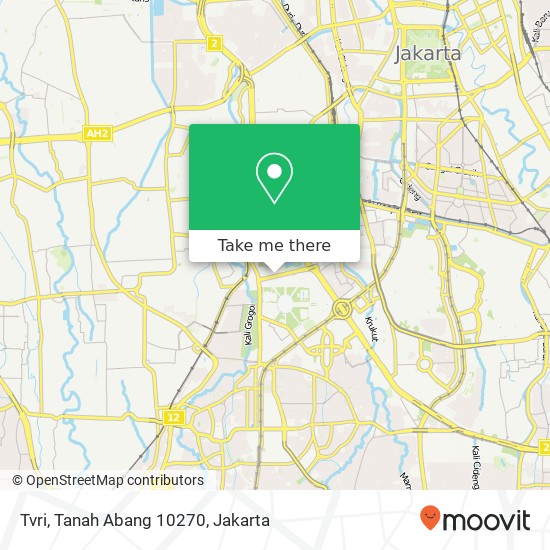 Tvri, Tanah Abang 10270 map