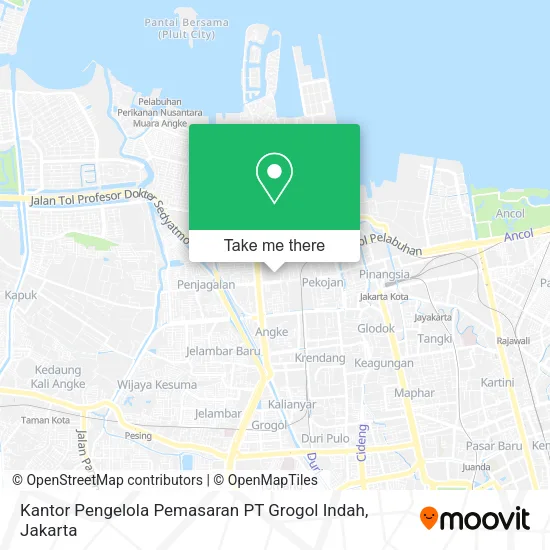 Kantor Pengelola Pemasaran PT Grogol Indah map