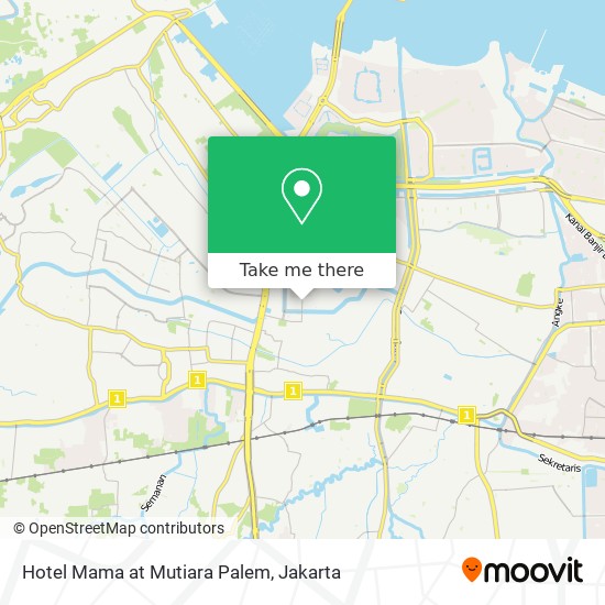 Hotel Mama at Mutiara Palem map