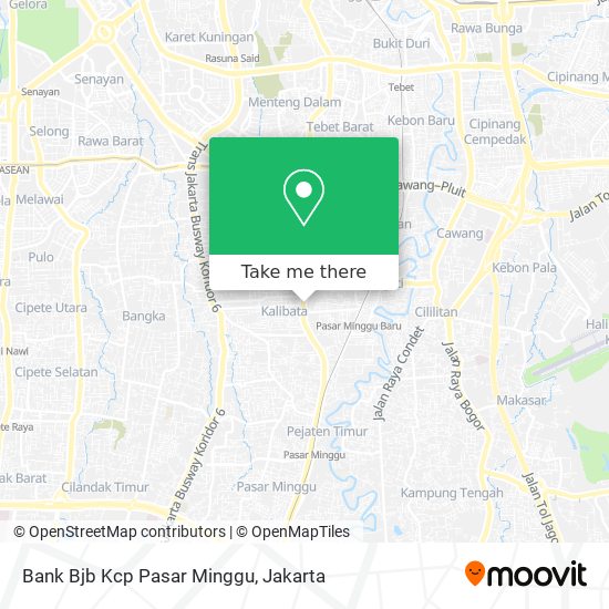 Bank Bjb Kcp Pasar Minggu map
