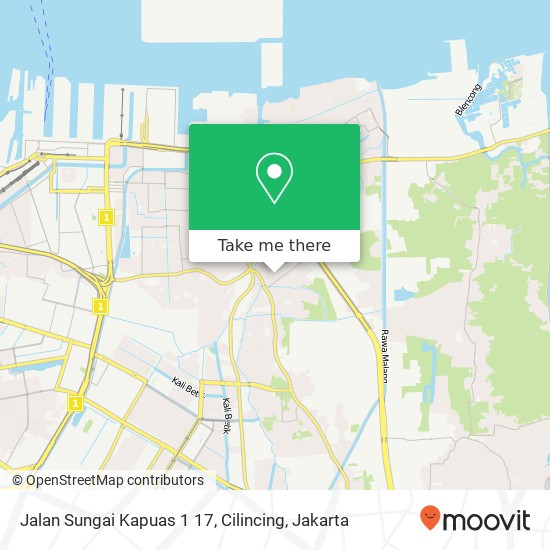 Jalan Sungai Kapuas 1 17, Cilincing map