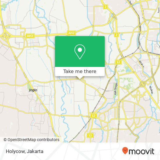 Holycow, Jalan Panjang Raya Kebon Jeruk map