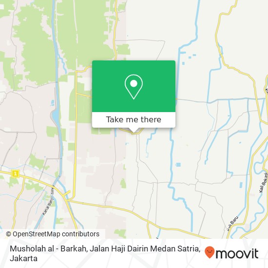 Musholah al - Barkah, Jalan Haji Dairin Medan Satria map