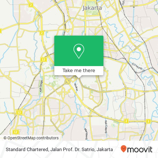 Standard Chartered, Jalan Prof. Dr. Satrio map