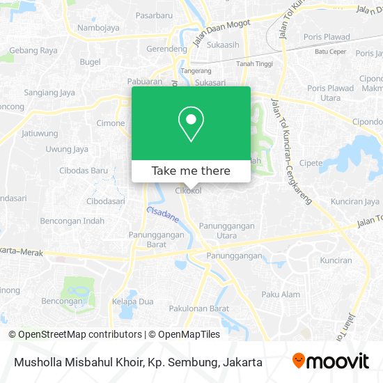 Musholla Misbahul Khoir, Kp. Sembung map