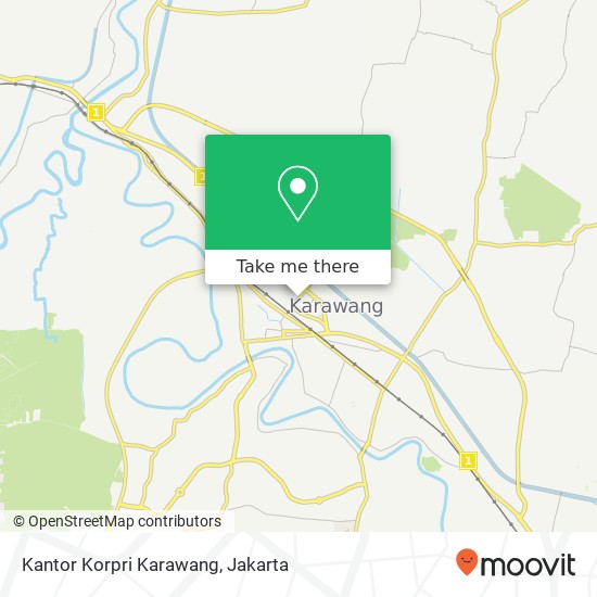 Kantor Korpri Karawang map