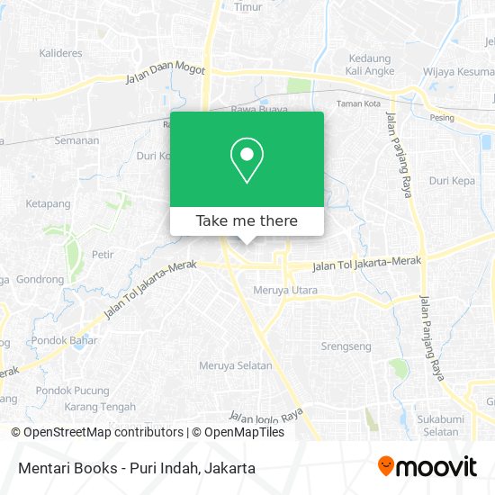 Mentari Books - Puri Indah map