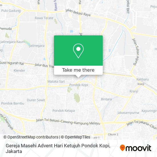 Gereja Masehi Advent Hari Ketujuh Pondok Kopi map