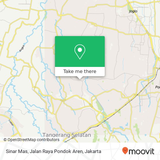 Sinar Mas, Jalan Raya Pondok Aren map