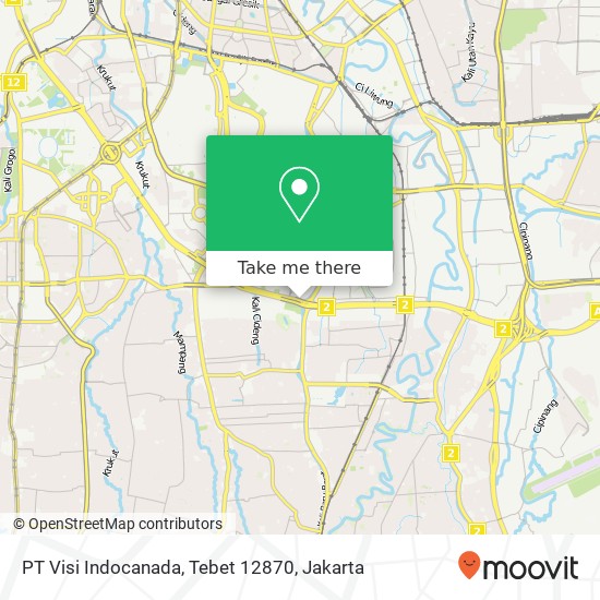 PT Visi Indocanada, Tebet 12870 map