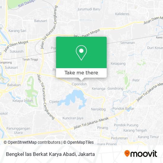 Bengkel las Berkat Karya Abadi map