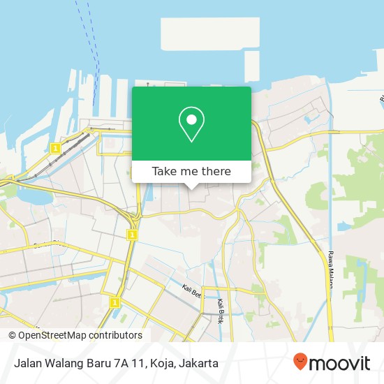 Jalan Walang Baru 7A 11, Koja map