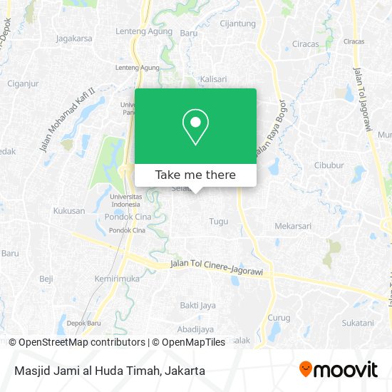 Masjid Jami al Huda Timah map
