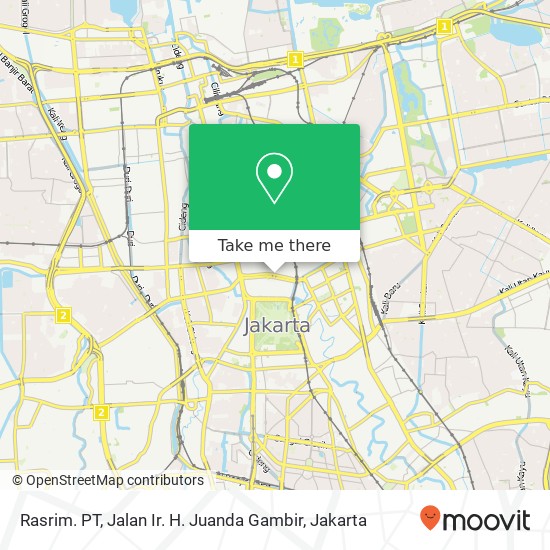 Rasrim. PT, Jalan Ir. H. Juanda Gambir map