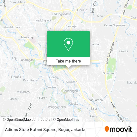 Adidas Store Botani Square, Bogor map