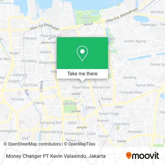 Money Changer PT Kevin Valasindo map