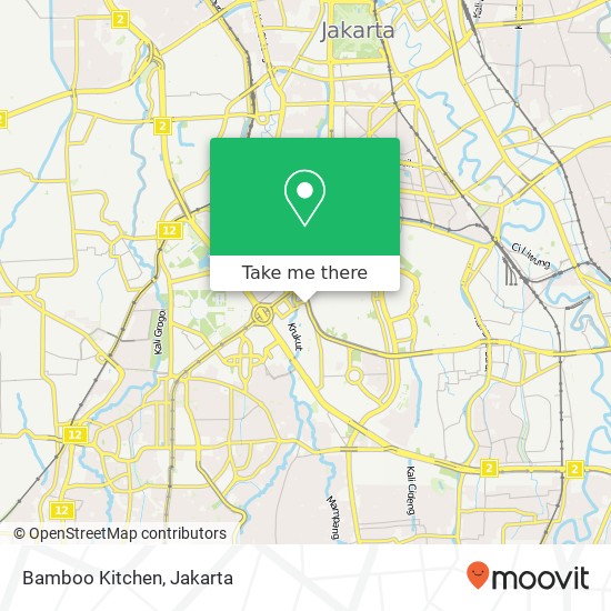 Bamboo Kitchen, Setiabudi map