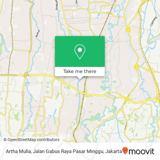 Artha Mulia, Jalan Gabus Raya Pasar Minggu map