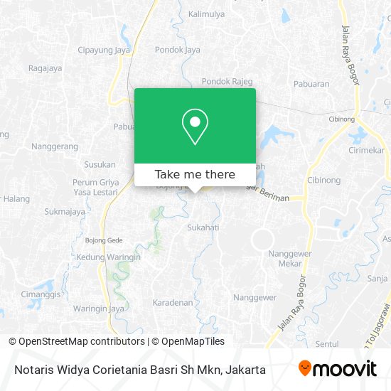 Notaris Widya Corietania Basri Sh Mkn map